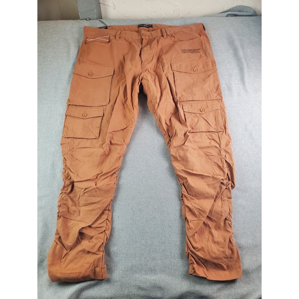 Cult Of Individuality Rocker Cargo Pants Size 44x 31 Brown Slim Fit Streetwear